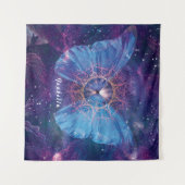 Morpho-Schmetterling / Galaxy Mandala Wandteppich (Vorderseite (Horizontal))