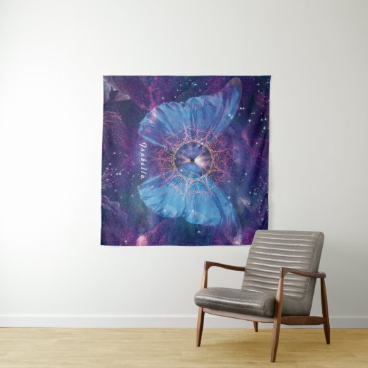 Morpho-Schmetterling / Galaxy Mandala Wandteppich (Beispiel (Horizontal))
