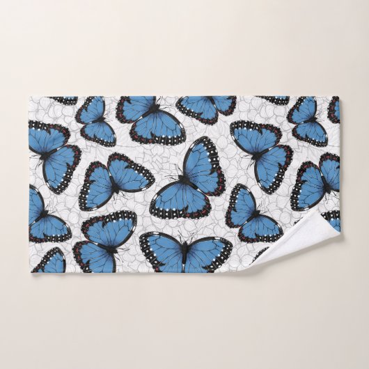 Morpho-Schmetterlinge Badhandtuch Set (Handtuch)