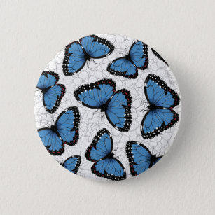 Morpho-Schmetterlinge Button