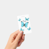 Morpho-Schmetterlinge Cartoon-Abbildung Ausweis (Handheld)