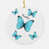 Morpho-Schmetterlinge Cartoon-Abbildung Keramik Ornament (Hinten)