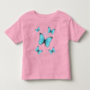 Morpho-Schmetterlinge Cartoon-Abbildung Kleinkind T-shirt