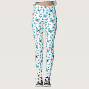 Morpho-Schmetterlinge Cartoon-Abbildung Leggings