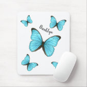 Morpho-Schmetterlinge Cartoon-Abbildung Mousepad (Mit Mouse)