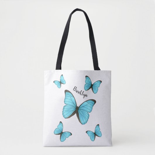 Morpho-Schmetterlinge Cartoon-Abbildung Tasche (Vorderseite)