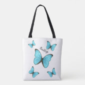 Morpho-Schmetterlinge Cartoon-Abbildung Tasche (Rückseite)