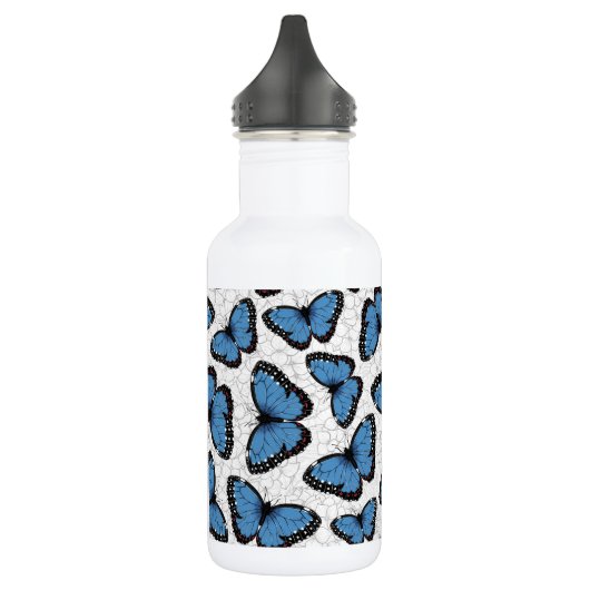 Morpho-Schmetterlinge Edelstahlflasche (Links)
