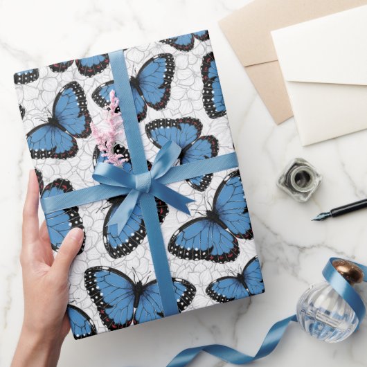 Morpho-Schmetterlinge Geschenkpapier (Schenken)