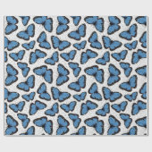 Morpho-Schmetterlinge Geschenkpapier (Flach)
