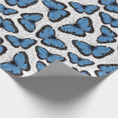 Morpho-Schmetterlinge Geschenkpapier (Ecke)