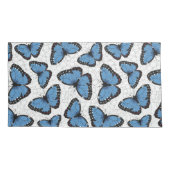 Morpho-Schmetterlinge Kissenbezug (Rückseite-Links)