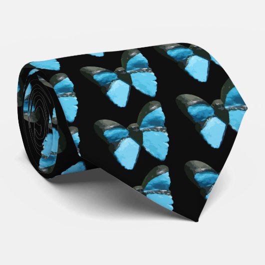 Morpho Schmetterlinge Krawatte (Gerollt)