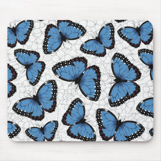 Morpho-Schmetterlinge Mousepad (Vorne)
