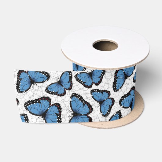 Morpho-Schmetterlinge Satinband (Spule)