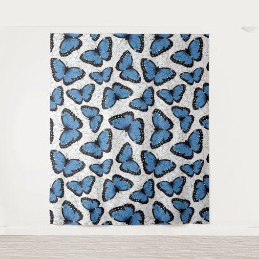 Morpho-Schmetterlinge Wandteppich (Vorderseite)