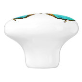 Morpho Schmetterlings-Insekten-Tier-Tier-Griff Keramikknauf (Seitenansicht)