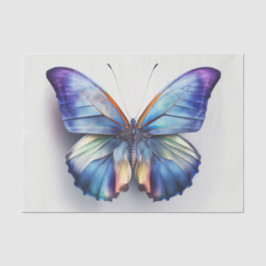MORPHO schönes blaues Schmetterlingspapier Seidenpapier