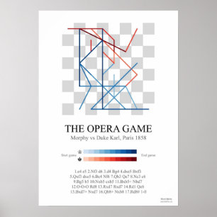 Morphy's Opera Schachspiel Poster