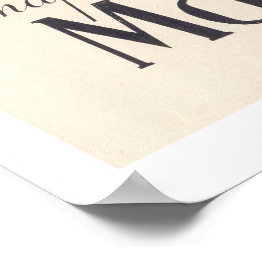 Morreton (Vintage französische Hutanzeigen) Poster (Ecke)