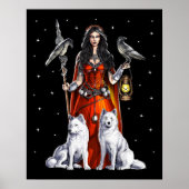 Morrigan Celtic Goddess Poster (Vorne)