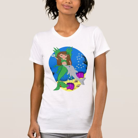 Morrigan, der grüne Merfaery und der Dolphin-T - S T-Shirt (Vorderseite)
