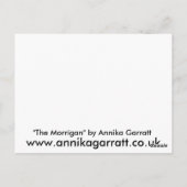Morrígan Postkarte (Rückseite)