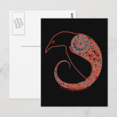 Morrigan Raven keltische Postkarten (Vorne/Hinten)