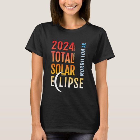 Morrilton Arkansas AR Total Solar Eclipse 2024 5 T-Shirt (Vorderseite)