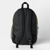 Morris 1876 Vintages Pimpernell-Muster Bedruckter Rucksack (Rückseite)