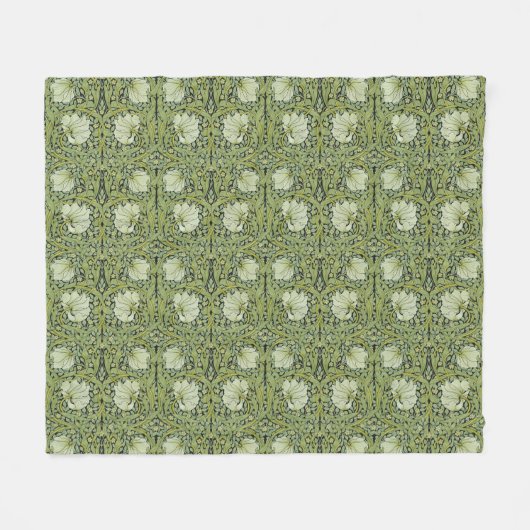Morris 1876 Vintages Pimpernell-Muster Fleecedecke (Vorderseite (Horizontal))