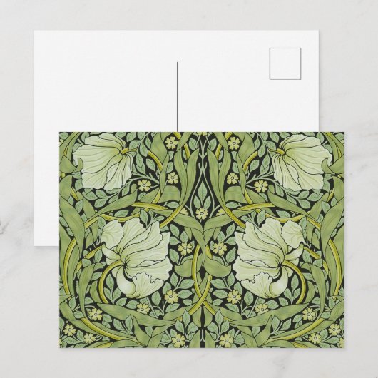 Morris 1876 Vintages Pimpernell-Muster Postkarte (Vorne/Hinten)