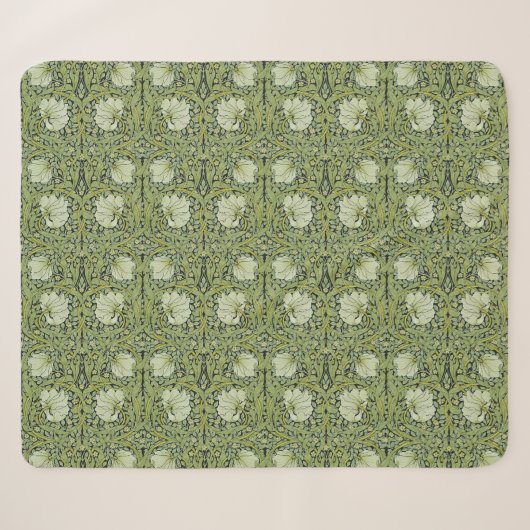 Morris 1876 Vintages Pimpernell-Muster Sherpadecke (Vorderseite (Horizontal))