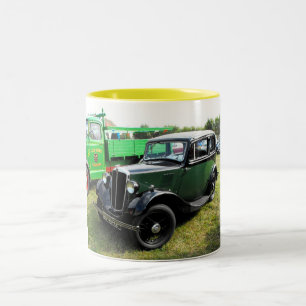 Morris 8 Vintages Auto Zweifarbige Tasse