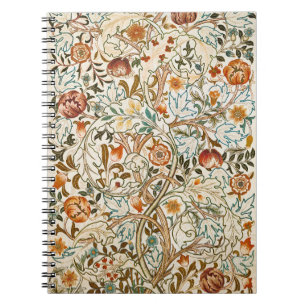 Morris Acanthus Floral Crewel Stickerei Muster Notizblock