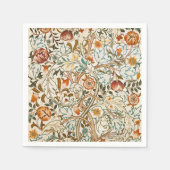 Morris Acanthus Floral Crewel Stickerei Muster Serviette (Vorderseite)