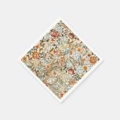 Morris Acanthus Floral Crewel Stickerei Muster Serviette (Ecke)