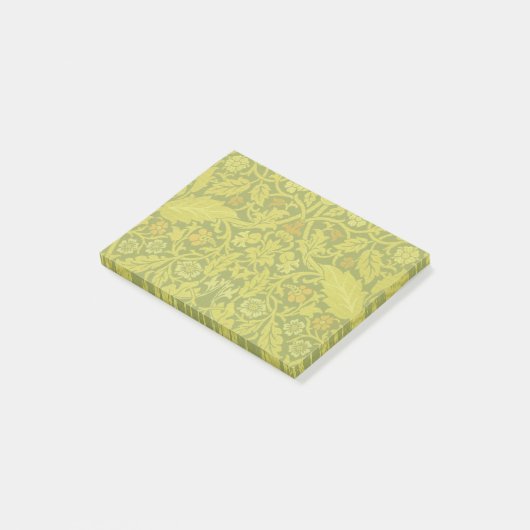 Morris Acanthus Verlasst Blume aus Twining Stem Te Post-it Klebezettel (angewinkelt)