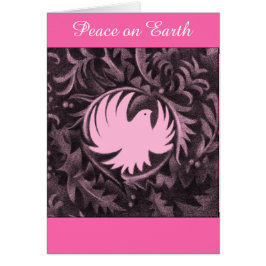Morris-ähnliche Friedenstaube Weihnachtskarte