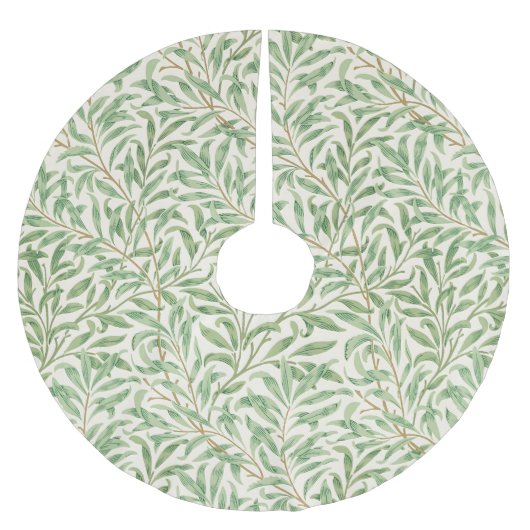 Morris - Antikes Weidenblatt- und Zweigmuster Polyester Weihnachtsbaumdecke (Vorderseite)