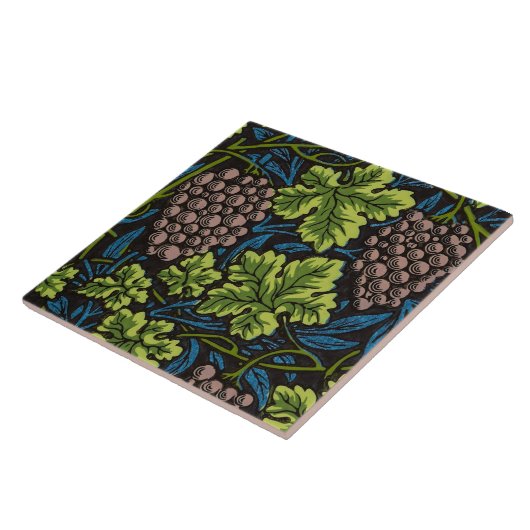 Morris - Antique 1873 Trauben & Verlass & Weinmust Fliese (Seite)