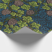 Morris - Antique 1873 Trauben & Verlass & Weinmust Geschenkpapier (Ecke)