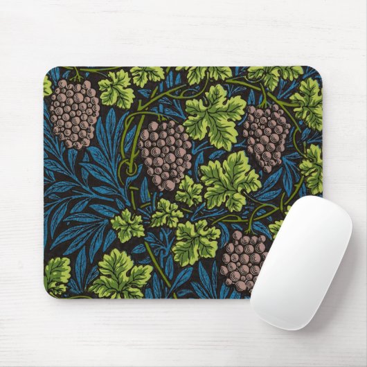 Morris - Antique 1873 Trauben & Verlass & Weinmust Mousepad (Mit Mouse)