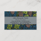 Morris - Antique 1873 Trauben & Verlass & Weinmust Visitenkarte (Rückseite)