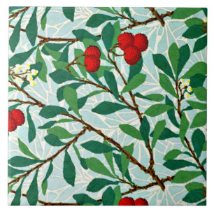 Morris - Arbatus, beerot, berühmtes Muster Fliese