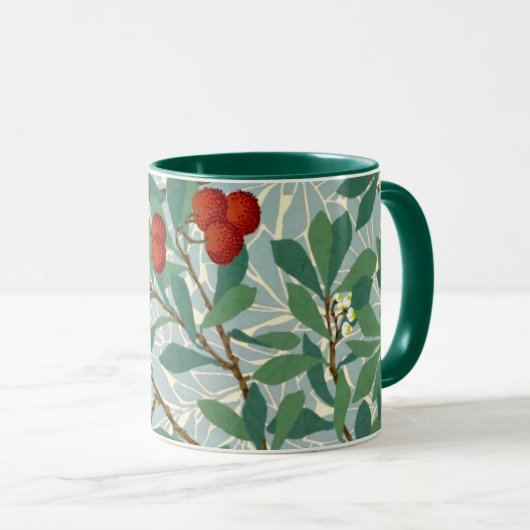 Morris - Arbatus, beerrot und grün. Tasse (VorderseiteRechts)