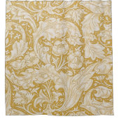 Morris Bachelor's Button Blume & Golden Stems Duschvorhang (Vorderseite)