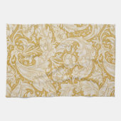 Morris Bachelor's Button Blume & Golden Stems Geschirrtuch (Horizontal)