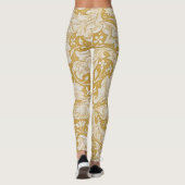 Morris Bachelor's Button Blume & Golden Stems Leggings (Rückseite)