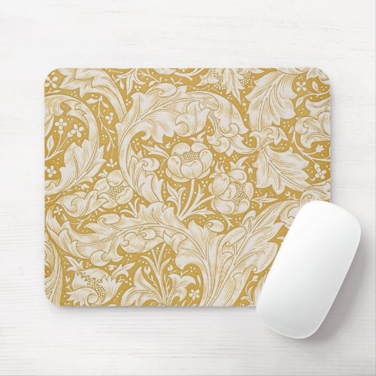 Morris Bachelor's Button Blume & Golden Stems Mousepad (Mit Mouse)